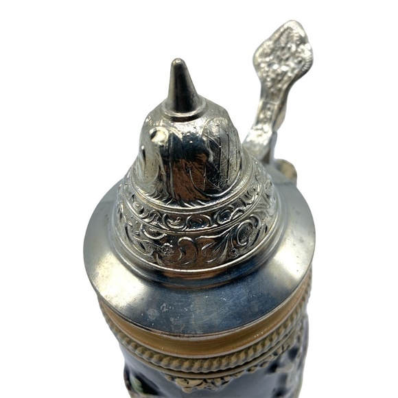 VINTAGE WESTERN Germany DRM 63 Beer Stein Mug with Lid 12 oz - Picture 6 of 10